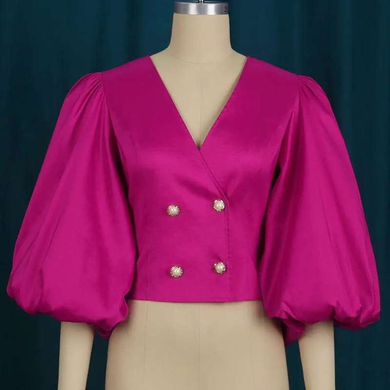 Vintage Lantern Sleeve Top