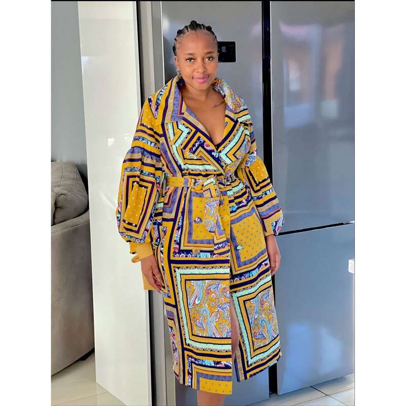 Ankara Long Sleeve Dress