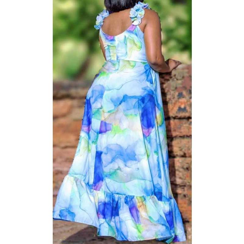 Sleeveless Side Slit Dress