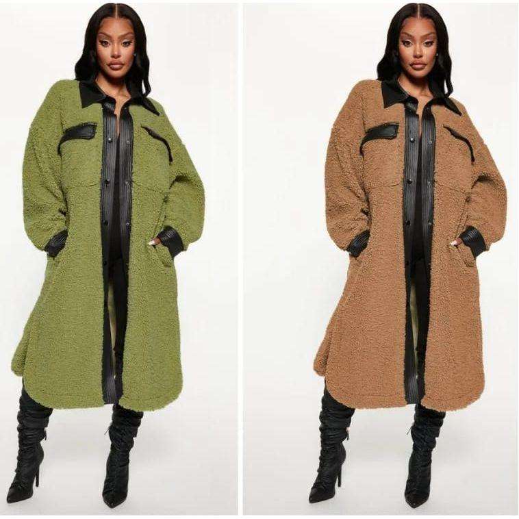 Vintage Woolen Buttoned Coat