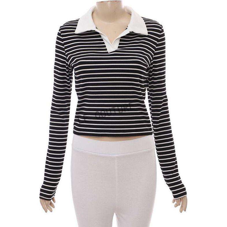 Long Sleeve Striped Top