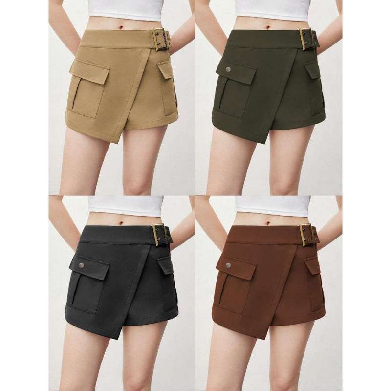 Low Waist Cargo Short Pants