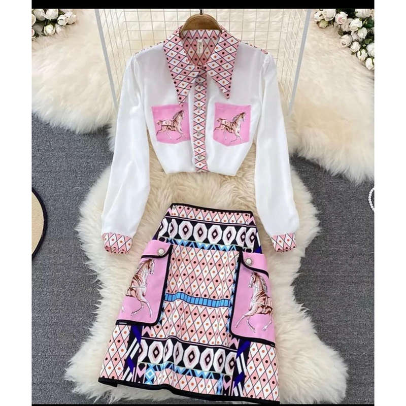 Geometry Print Two Piece Set