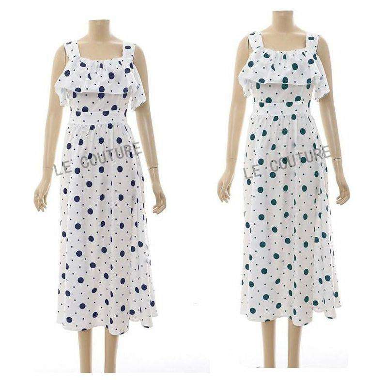 Sleeveless Polka Dot Dress