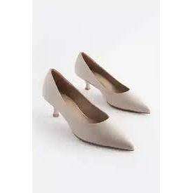 Low Cutter Microfiber kitten High Heels.
