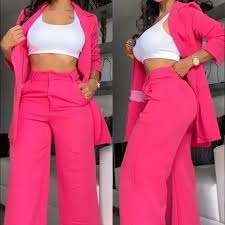 Formal Vintage Solid Color Suit.