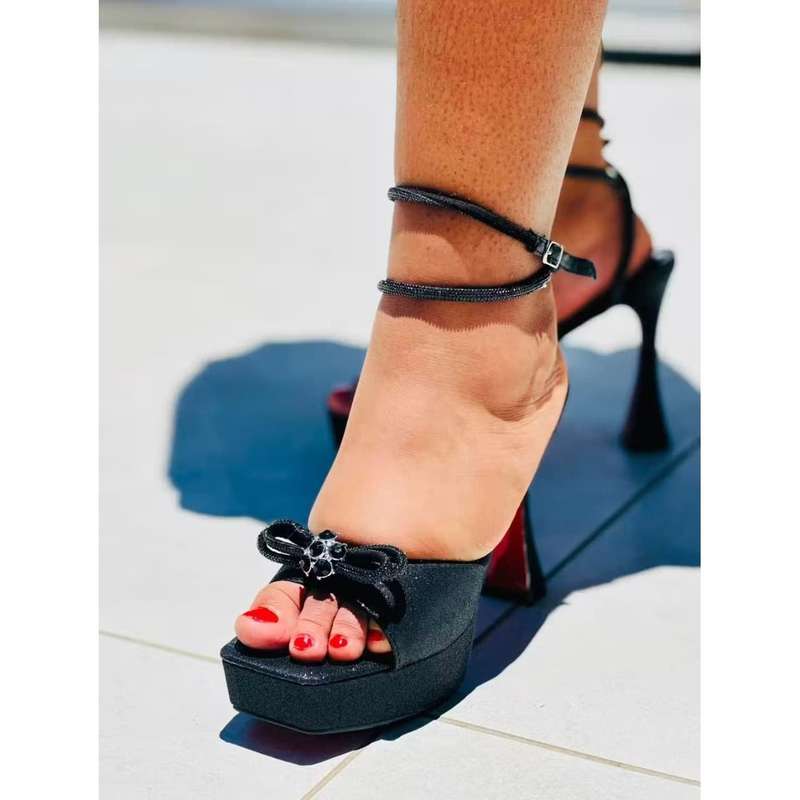 Women's High Heels Pumps with straps.