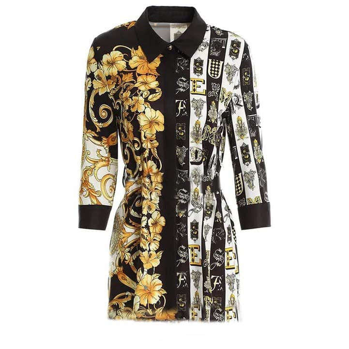 Vintage Colorful Shirt Dress