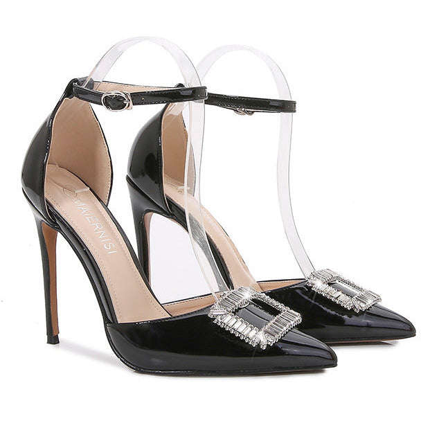 Cristal Butterfly pointed toe high heel