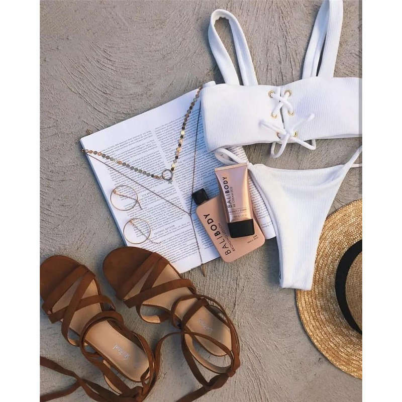 Lace up bikini Set