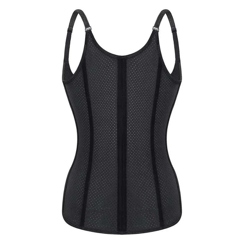 9 steel bone Breathable Latex Corset Vest Waist Trainer