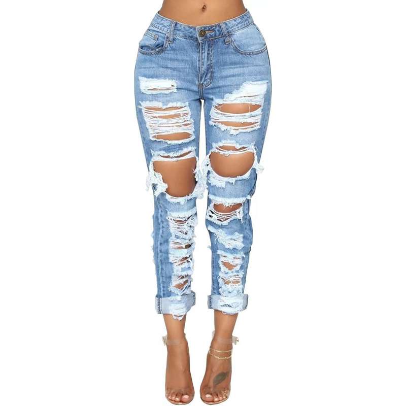 Sexy Ripped Jeans - 28