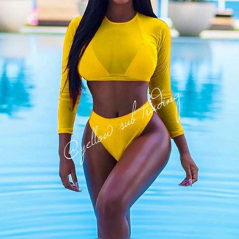 Highly waisted bikini set
