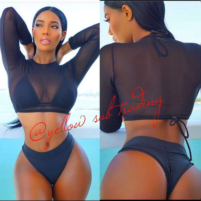 Highly waisted bikini set