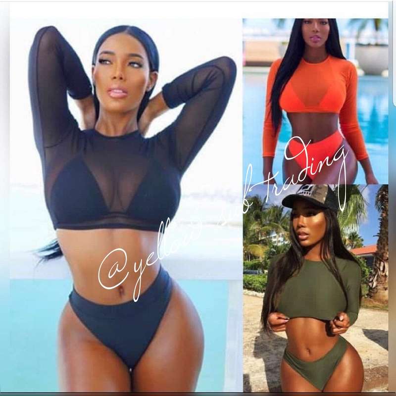 Highly waisted bikini set