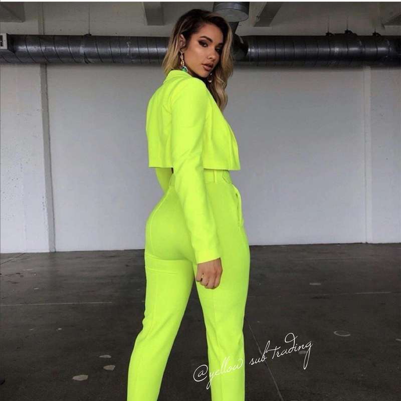 High Wasted Pants And Blazer Set