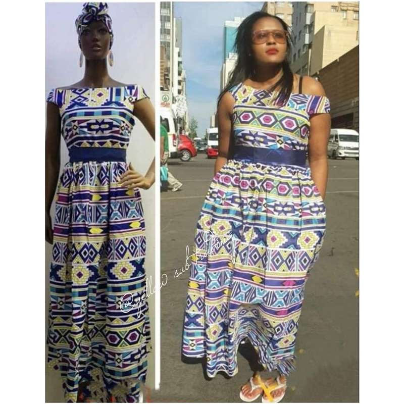 Ndebele Print Ankara Dress