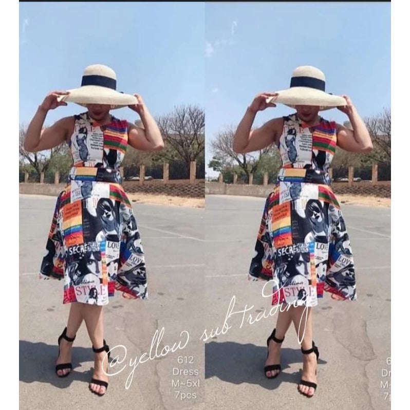 Magazine Dress - 3Xl