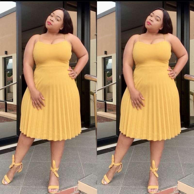 Pleated Midi Dress