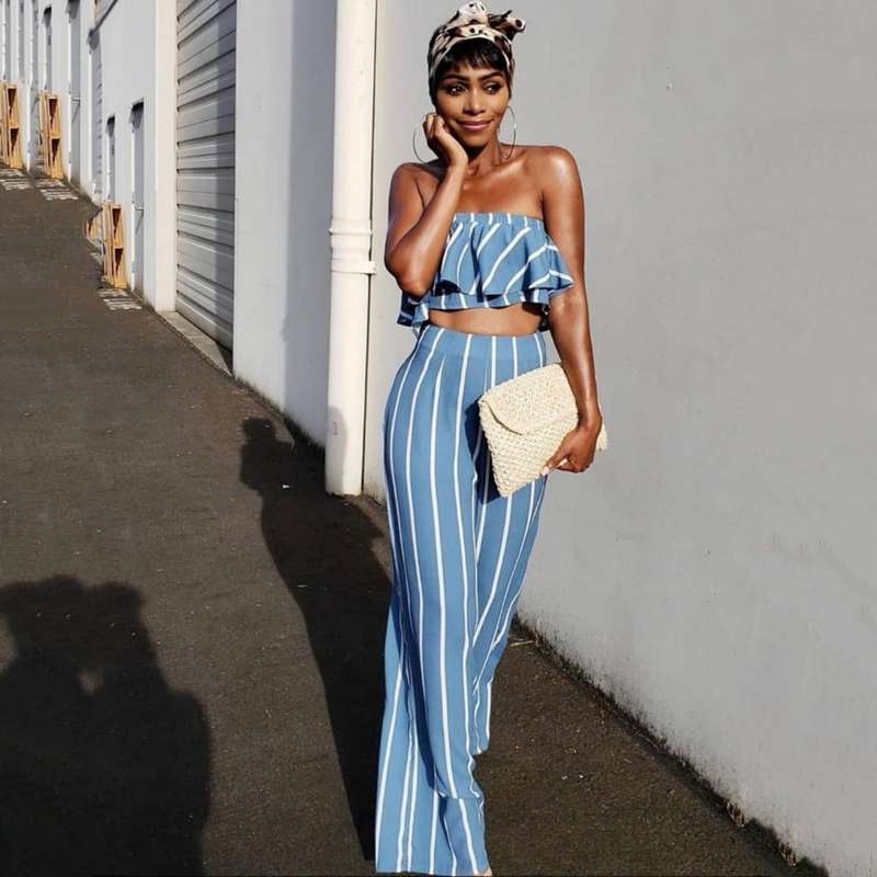 Striped Twin Set