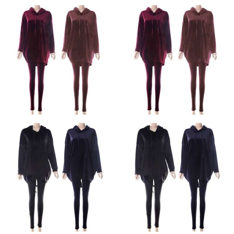 Drawstring Velvet Set 
