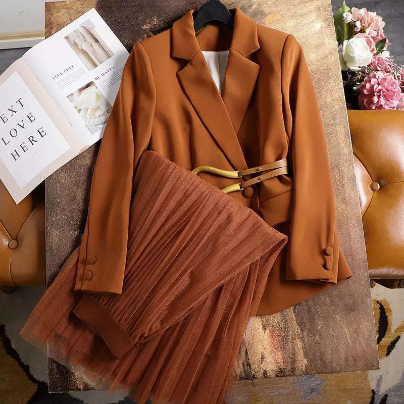 TULLE SKIRT AND BLAZER SET
