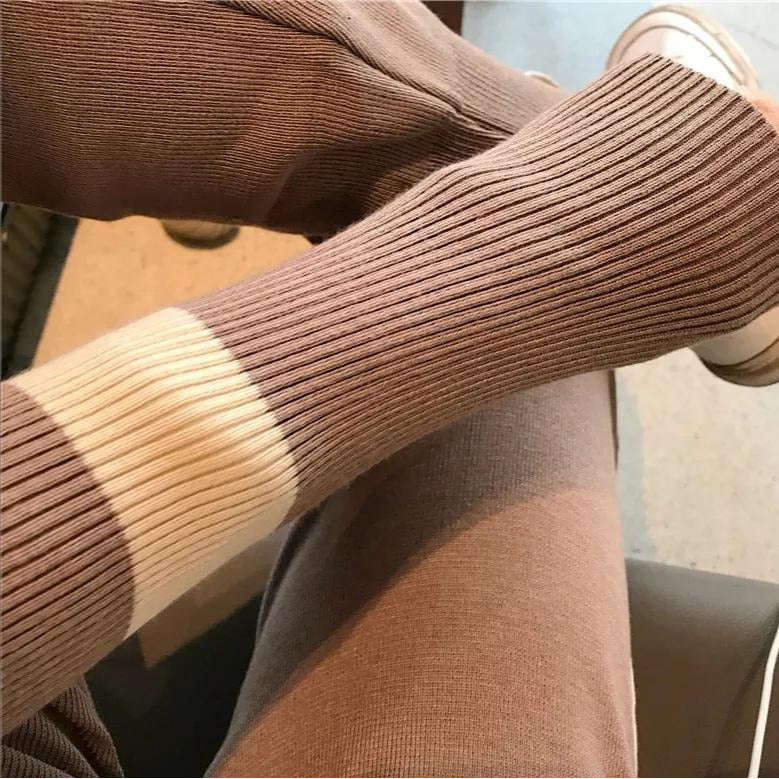 Knitting Tracksuits Two Piece Sets