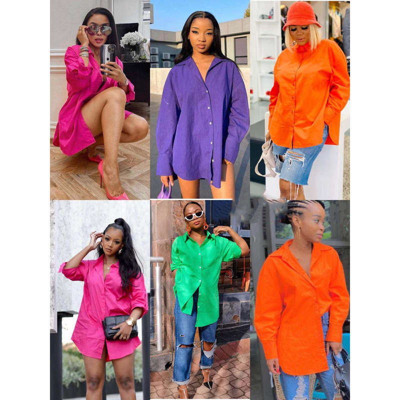 Long Sleeve Solid Color Shirt