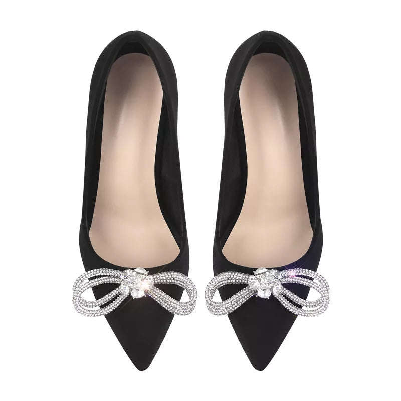 Cristal Butterfly pointed toe high heel