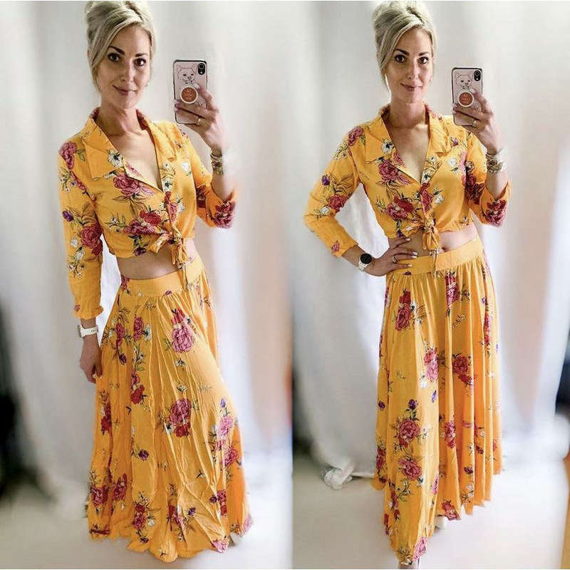 Jesica Floral twin set