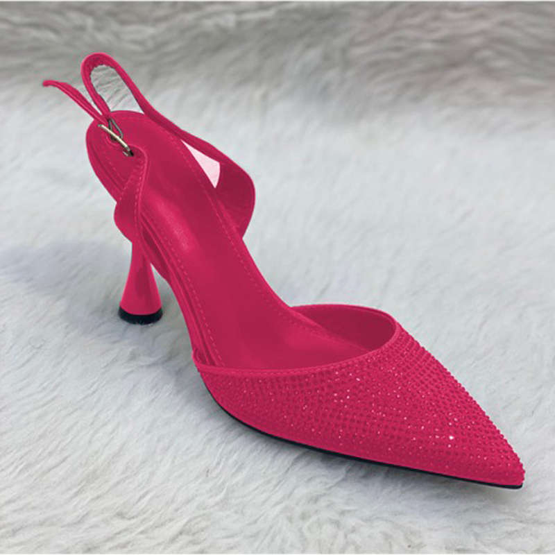 Rhinestone Pointed Toe Sandals