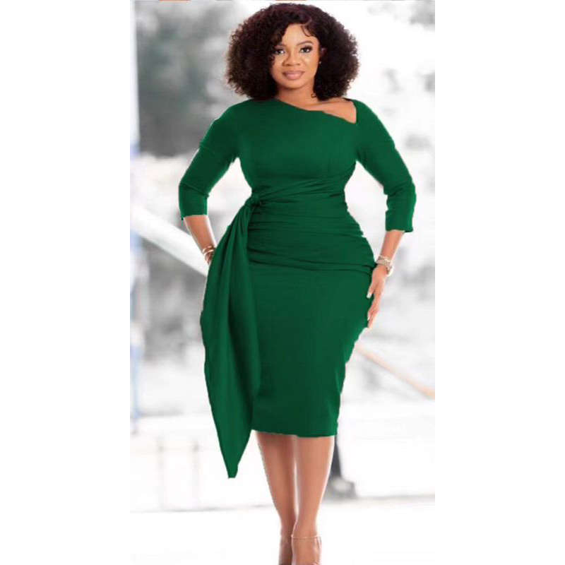 Bodycon Slim Midi Dress.
