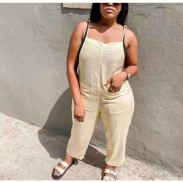 Casual Jumpsuit - GREEN / M