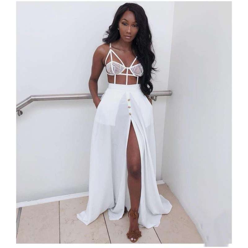 Summer Chic Dress - WHITE / M