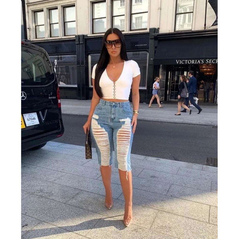 Distressed Short Denim