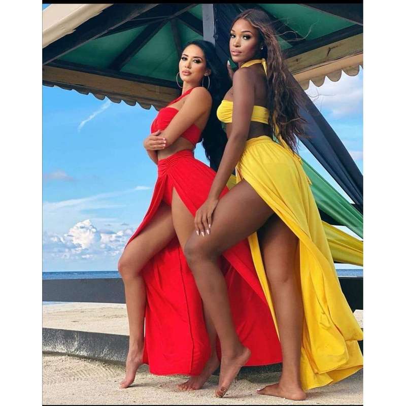 Serina Bikini Set - YELLOW / XXL
