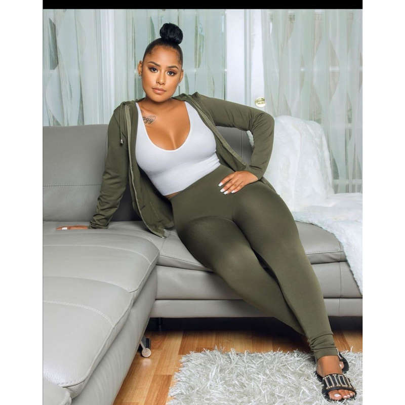 Zipper Tracksuit Set - GREEN / XL