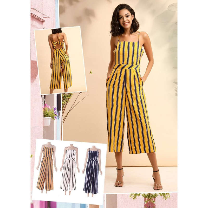 Striped Jumpsuit 