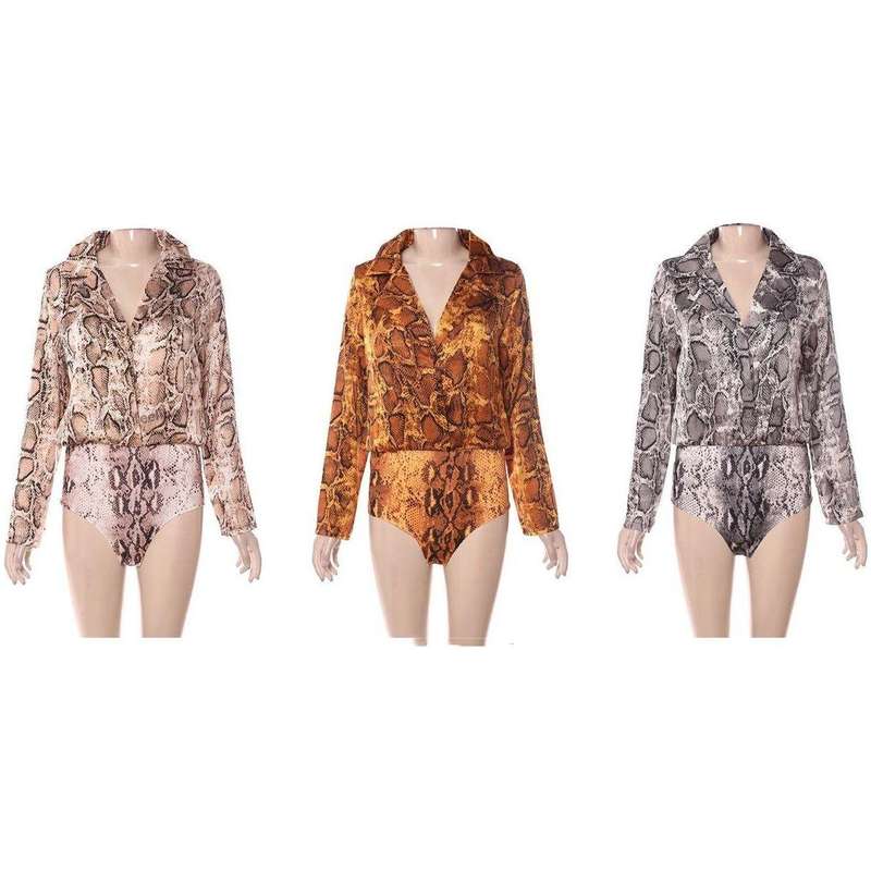 Snake Print Bodysuit