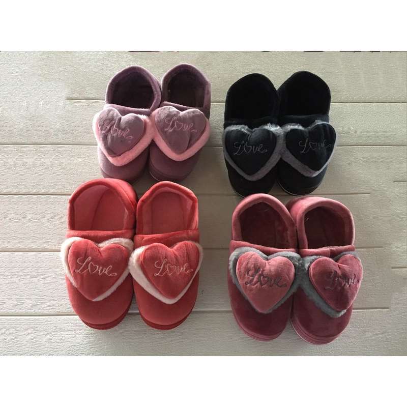 Cozy Fuzzy Home Slippers - BLACK / 5-6(260)