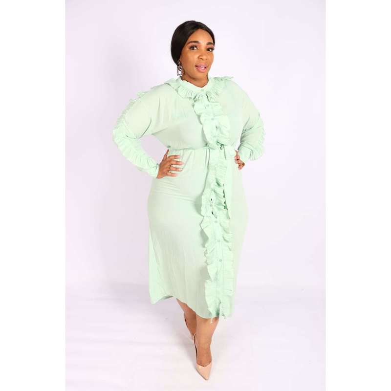 Front Ruffle Dress