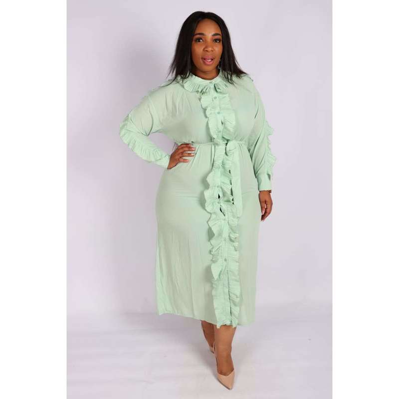 Front Ruffle Dress
