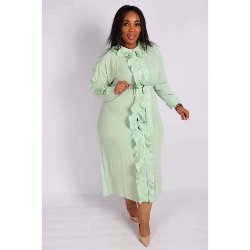 Front Ruffle Dress