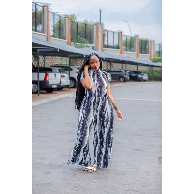 Print Palazzo High Waisted Pant and Top Set