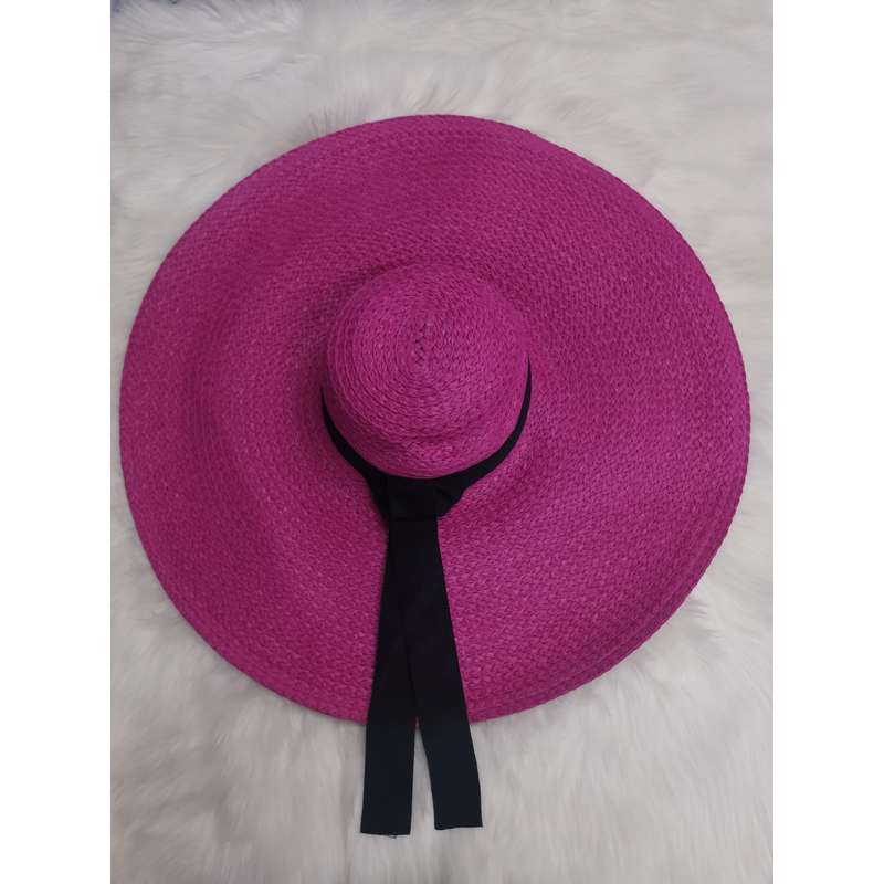 Straw Summer Hat - PURPLE