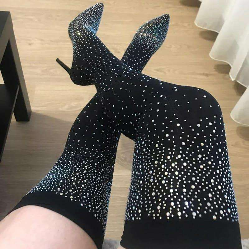 High Thigh Sock Boots