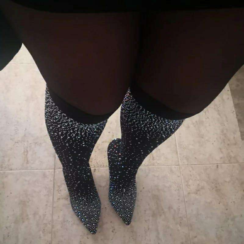 High Thigh Sock Boots