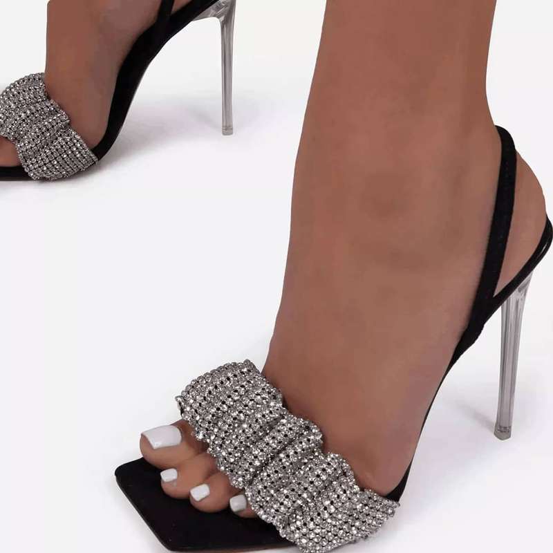 Crystal Transparent PVC High Heels