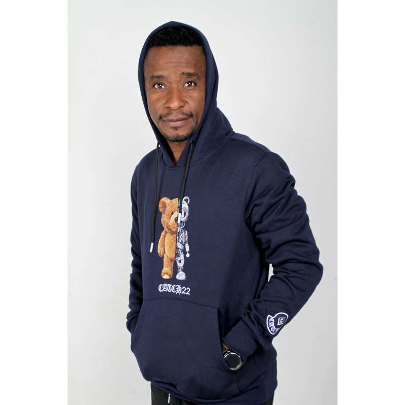 Hooded Print Sweater Men's Top