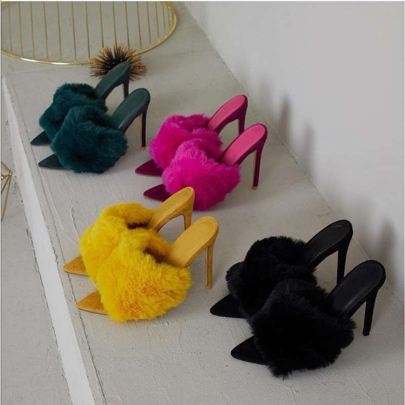 Bunny fluffy shoes